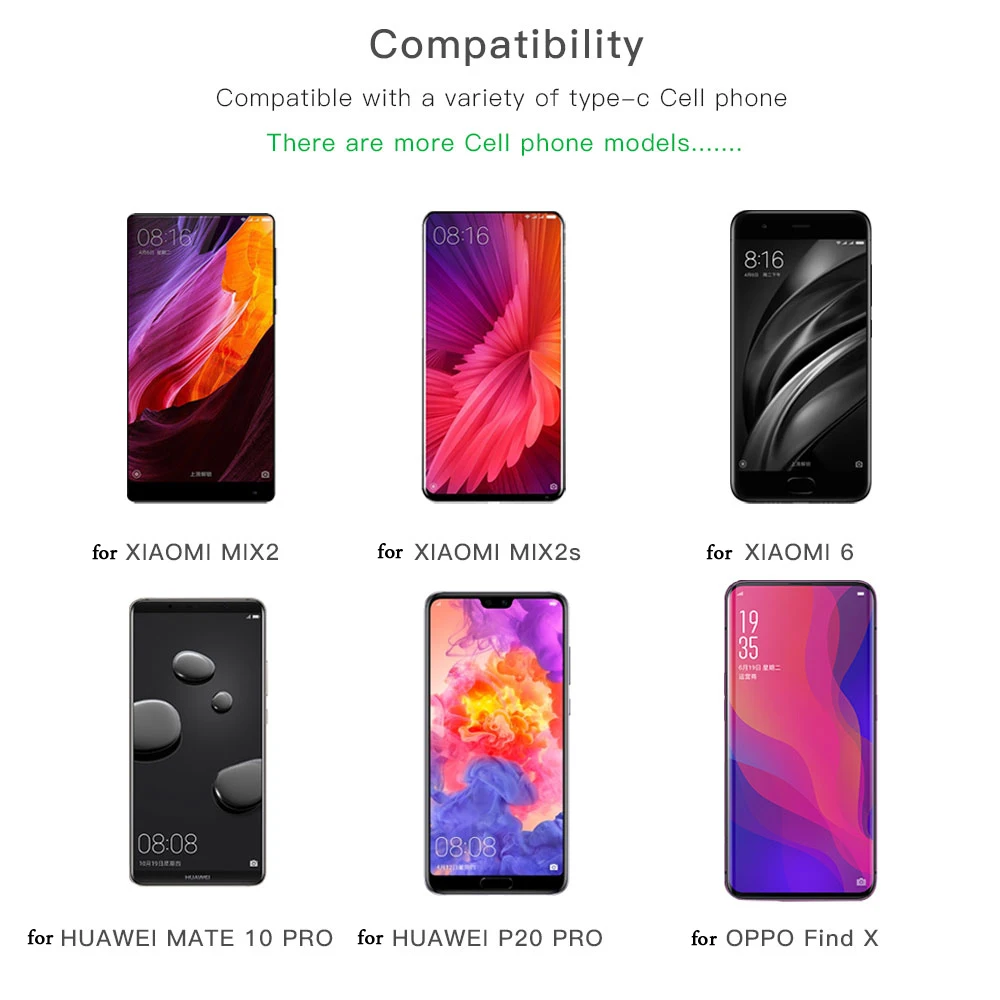 Кабель для наушников с разъемом типа C на 3 5 мм аудиоадаптер USB AUX Huawei mate 10 P20 pro Xiaomi Mi