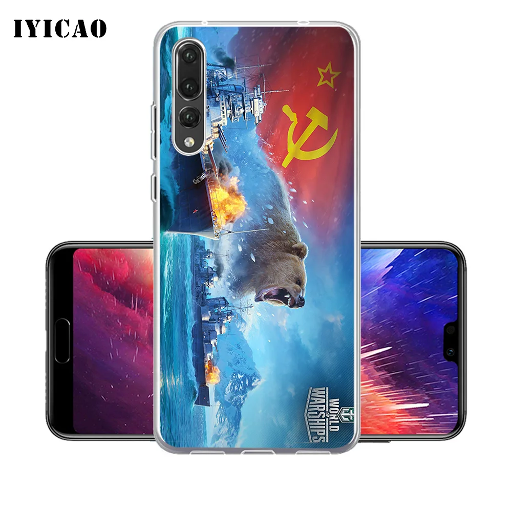 IYICAO World Of Warships Мягкий силиконовый чехол для телефона Huawei P30 P20 Pro P10 P9 P8 Lite P Smart из