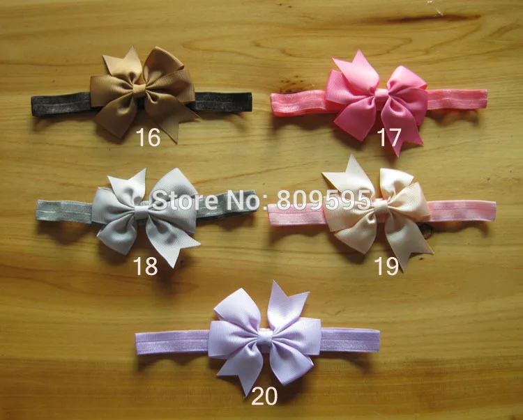 Оптовая продажа 20 шт./лот однотонная повязка на голову эластичная складная