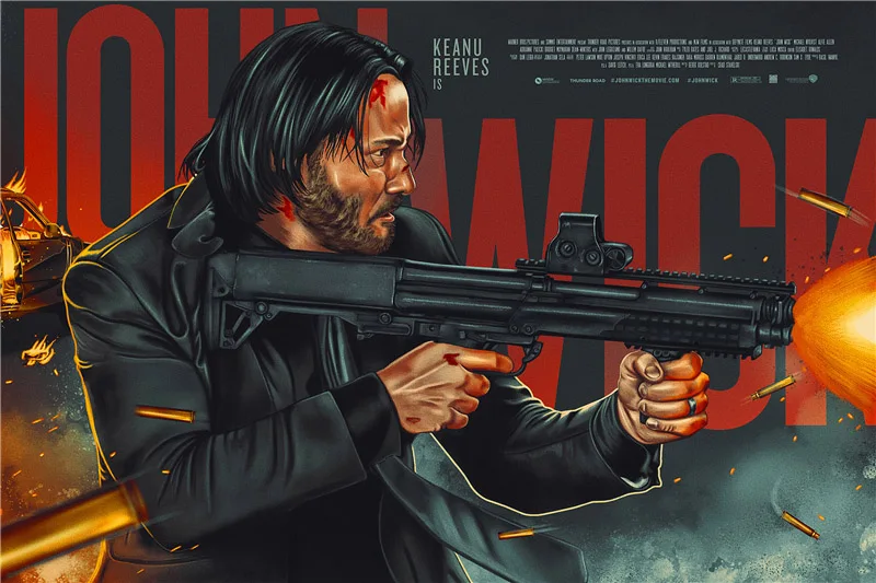 YS727(No Frame) John Wick Chapter 3, постеры и принты для фильмов, декоративные настенные художественные картины для гостиной, домашний декор - Цвет: YS727(No Frame)