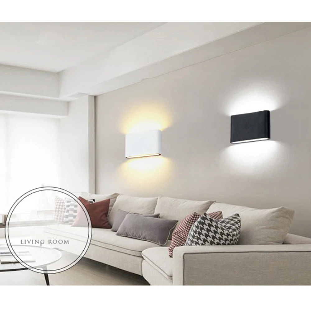 

10pcs/lot LED Wall Lamp 6W 12W Outdoor/indoor Wall Lights Garden Lights For Living room Corridor Decoration Lighting