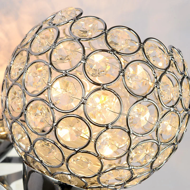 European led crystal wall lamp bed hotel engineering living room home lighting fixture | Освещение