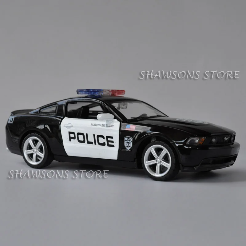 

1:32 Diecast Car Model Toys Mustang GT Police Patrol Wagon Pull Back Sound & Light