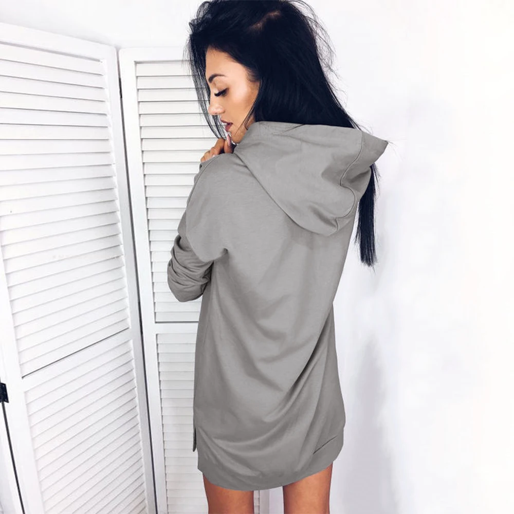 Женский свитер с капюшоном толстовка длинным рукавом на весну и осень 2018|Женские