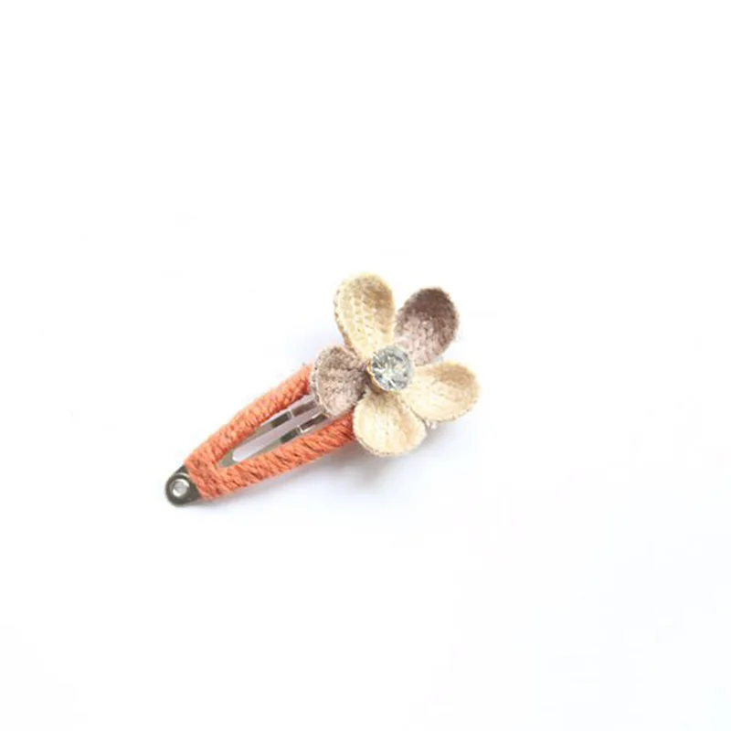 Популярные 2 шт./лот заколки для волос Bobby pin корейские детские вязаные девочек с