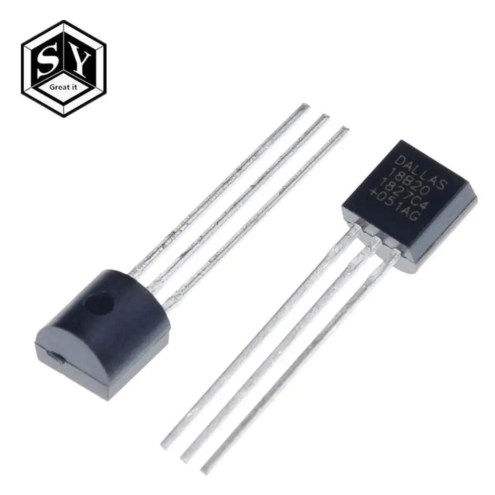 Электронный чип GREAT IT 10 шт./лот чипы DS18B20 TO 92 18B20 датчик температуры IC 18b20 сделай сам