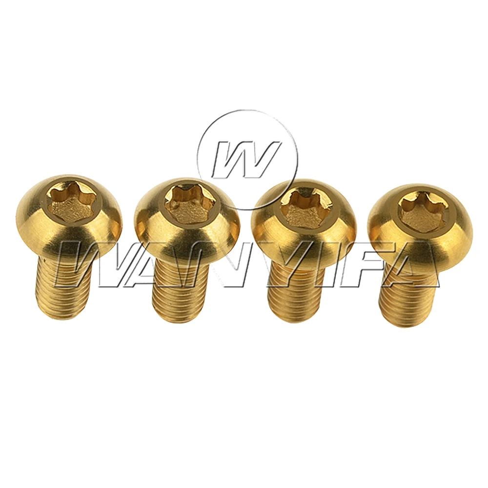 Болты waniifa Ti M5x12mm держатель Torx головка для велосипедной бутылки с водой винты для велосипедного велосипеда титановый болт 4 шт