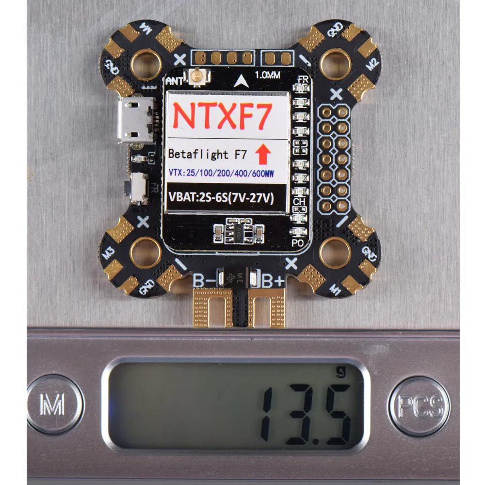 Новый NTXF7 F7 Контроллер полета интегрированный 600 mW VTX PDB OSD барометр для RC Дрон FPV