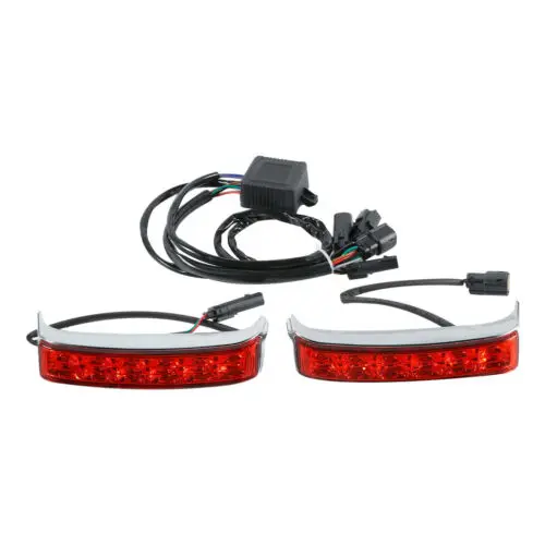 Мотоциклетная сумка светодиодный стоп-сигнал Поворотный Светильник Red Len для Harley