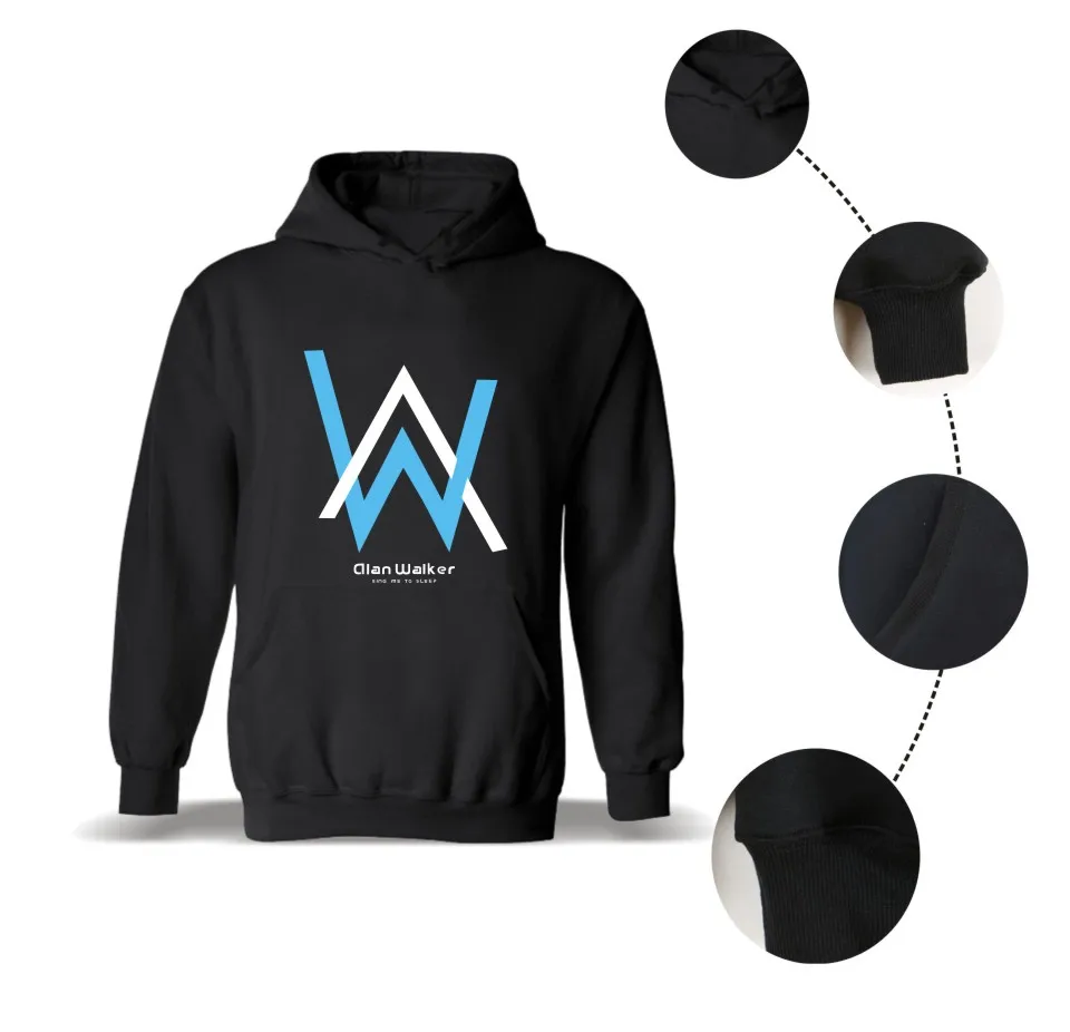 Хип-хоп Alan Walker Новый DJ электронный звук женские/мужские толстовки и Толстовка
