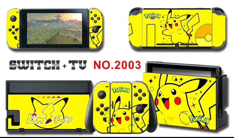 Для nintendo Switch Pain sticker консоль Dock Joy Con полное покрытие цветной бумажной кожи Закаленное стекло протектор экрана от 2000-2305