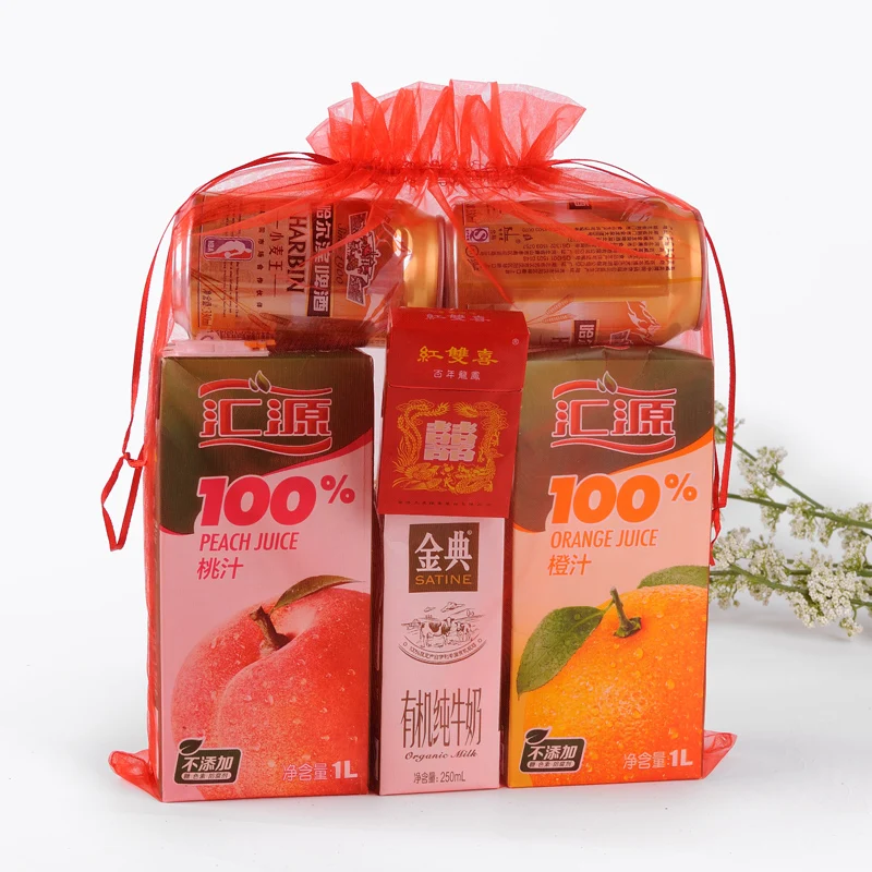 bolsas de regalo Large Organza Gift Bag Hair Embalagem 30x40cm Bags Wedding Favors And Gifts Packaging Can Custom Logo | Дом и сад