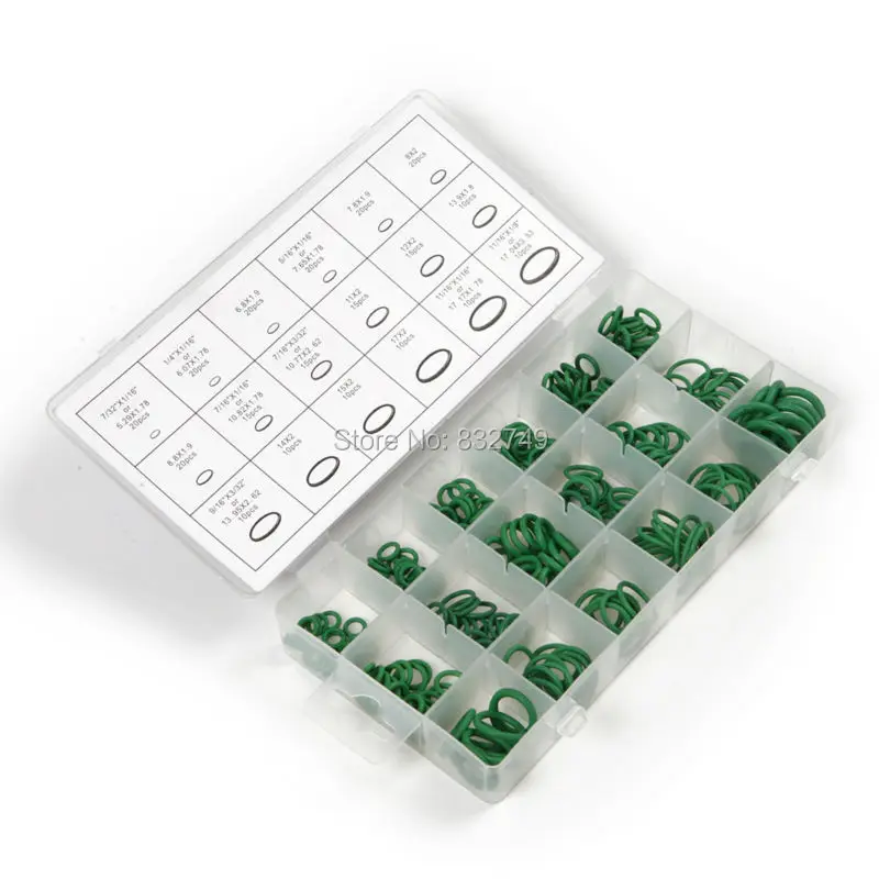 Набор резиновых уплотнительных колец Atoplee 18 размеров 270 шт. чехол метрические