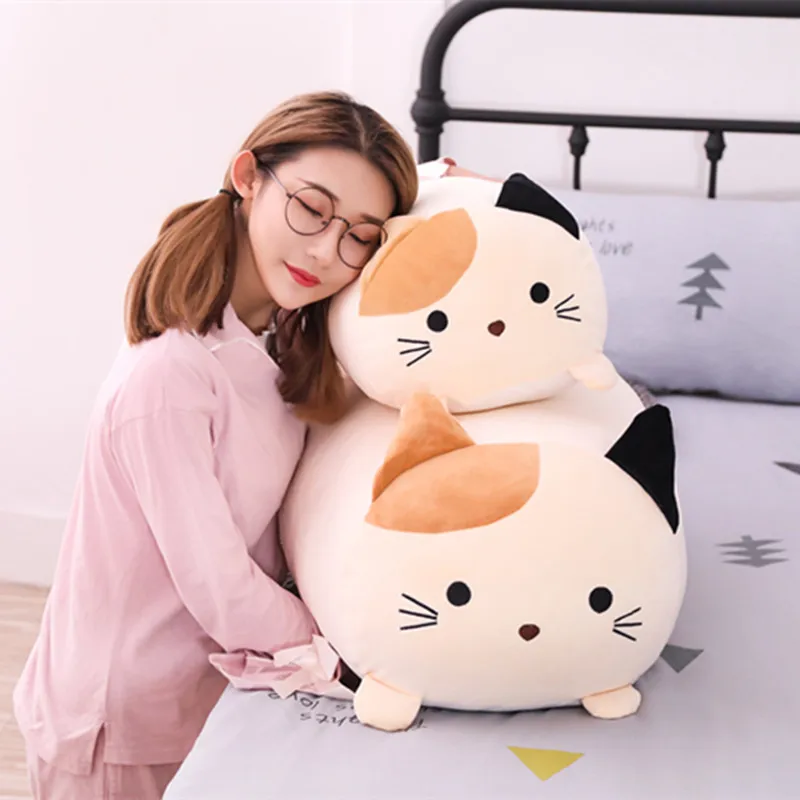 Мягкие животные мультфильм Подушка милый толстый собака Кот Тоторо Пингвин свинья плюшевые игрушки мягкие прекрасный подарок на день рождения детей
