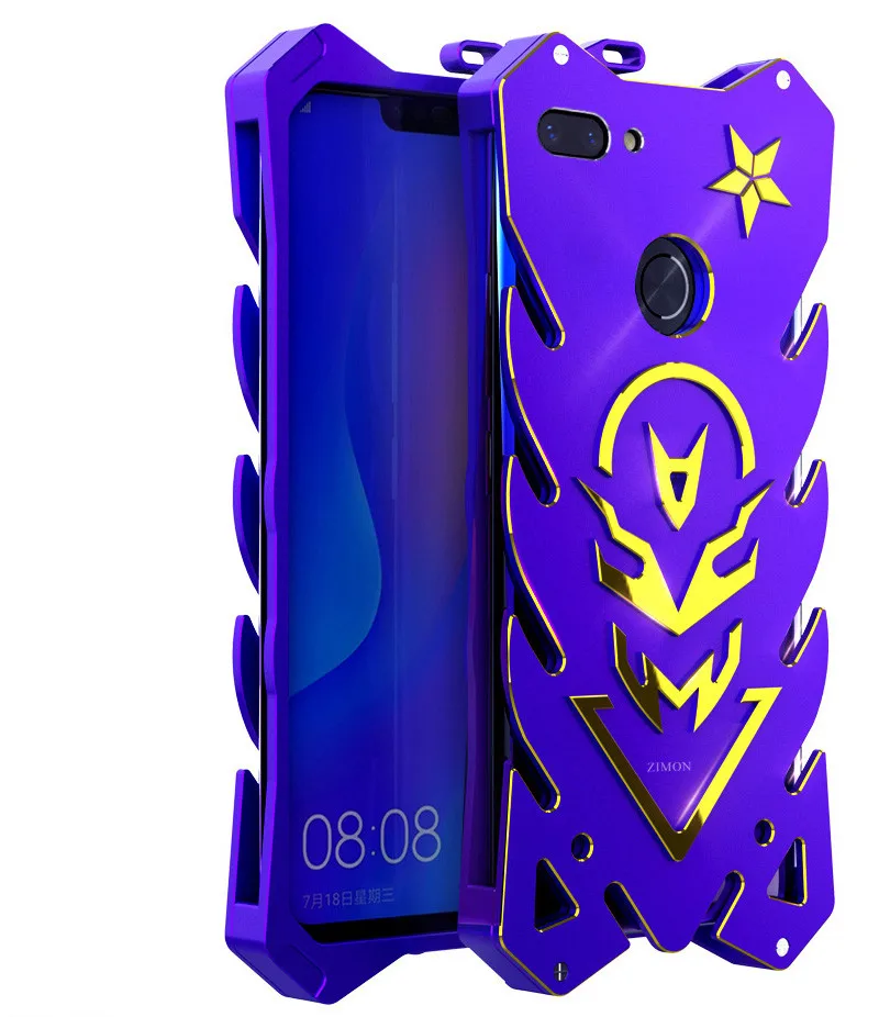 Zimon бронированный Алюминиевый металлический для Xiaomi MI8 Lite мощный чехол Mi 8 Mix3 Mix 3 SE