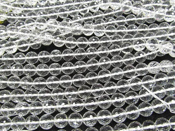 Натуральный топаз дымчатый кварц полнониточный круглый шар класса АА 4-16 мм