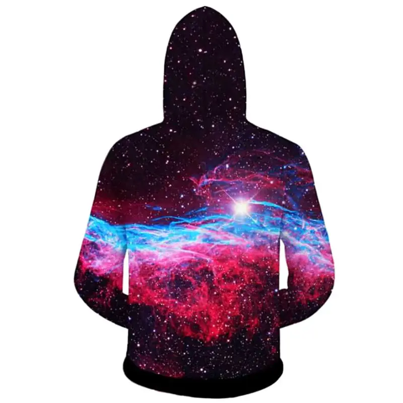 

HOT Men Casual Hooded Sweatshirt Cat Eating Tacos Pizza 3D Space Galaxy Hoodie Zipper Outerwear Tracksuits Hoodies