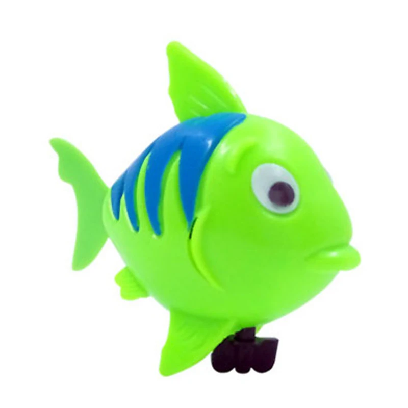 fish835 Детские игрушки для купания затычки Wind up Frogman Ванна игрушка для дайвера плавательный лягушка детская ванная черепаха утка Ванна игрушка - Цвет: fish835