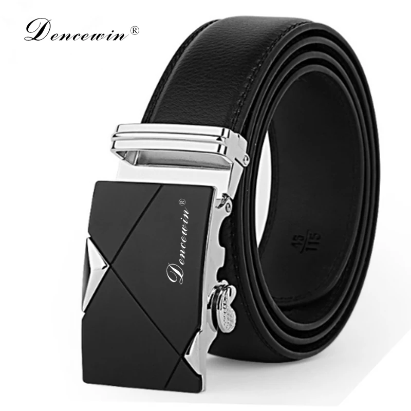 Мужской ремень из 100% натуральной кожи с автоматической пряжкой|leather belts for men|brand