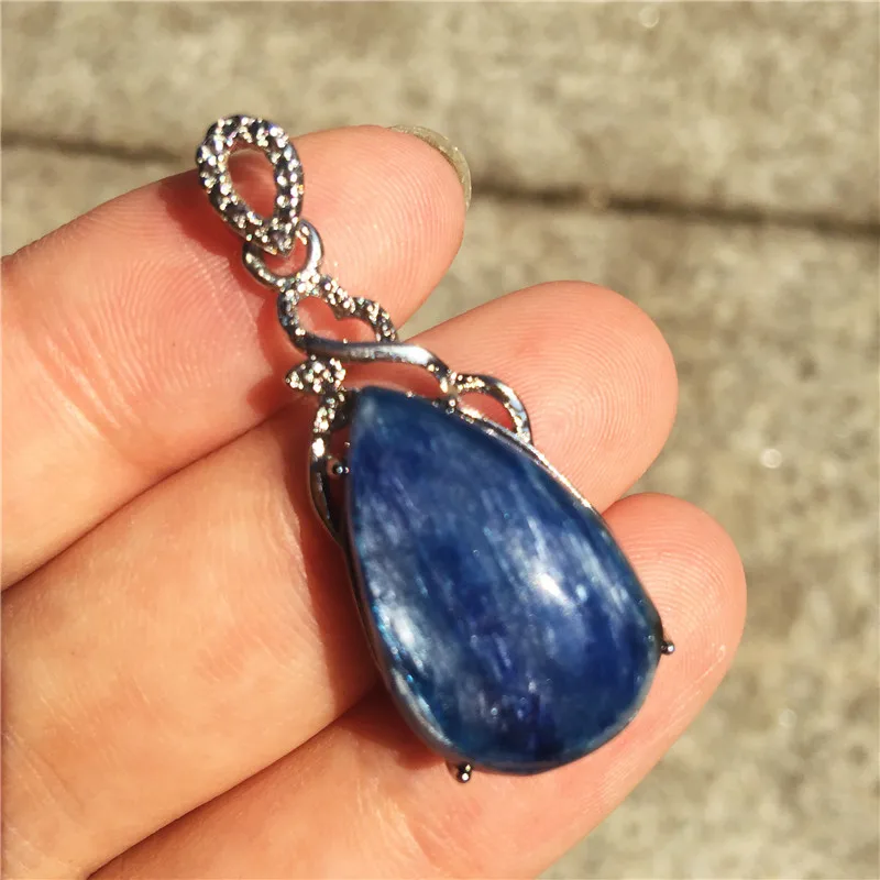 1 шт. красивый натуральный bluestone lady kyanite Кулон Колье оптом натуральный камень подарок на день рождения