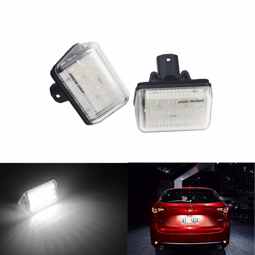 ANGRONG 2x светодиодный номерной знак белого цвета для Mazda Mazdaspeed6 (Atenza/MPS) 2005 07 6 Atenza (GG/GY)