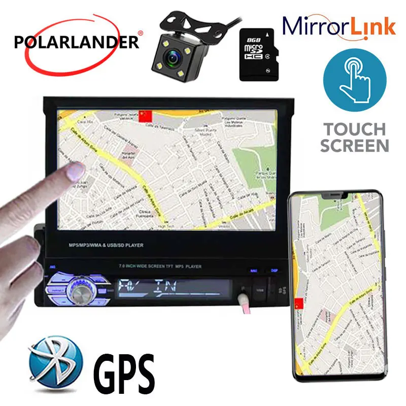 7-дюймовый автомобильный MP5 MP4-плеер 2 Din радио Bluetooth стерео FM TF USB камера заднего
