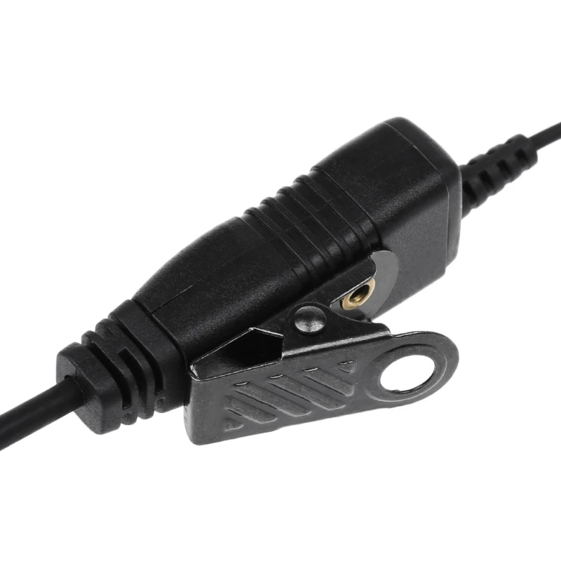 

180 Single swivel wire 2 Pin Walkie Talkie Headset Earpiece PTT Mic for Motorola GP300