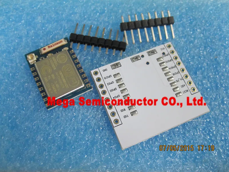 Последовательный модуль Wi-Fi ESP8266 + плата адаптера, полный вывод порта ввода-вывода (вы можете выбрать фотоэлемент, фотоэлемент, ESP12F