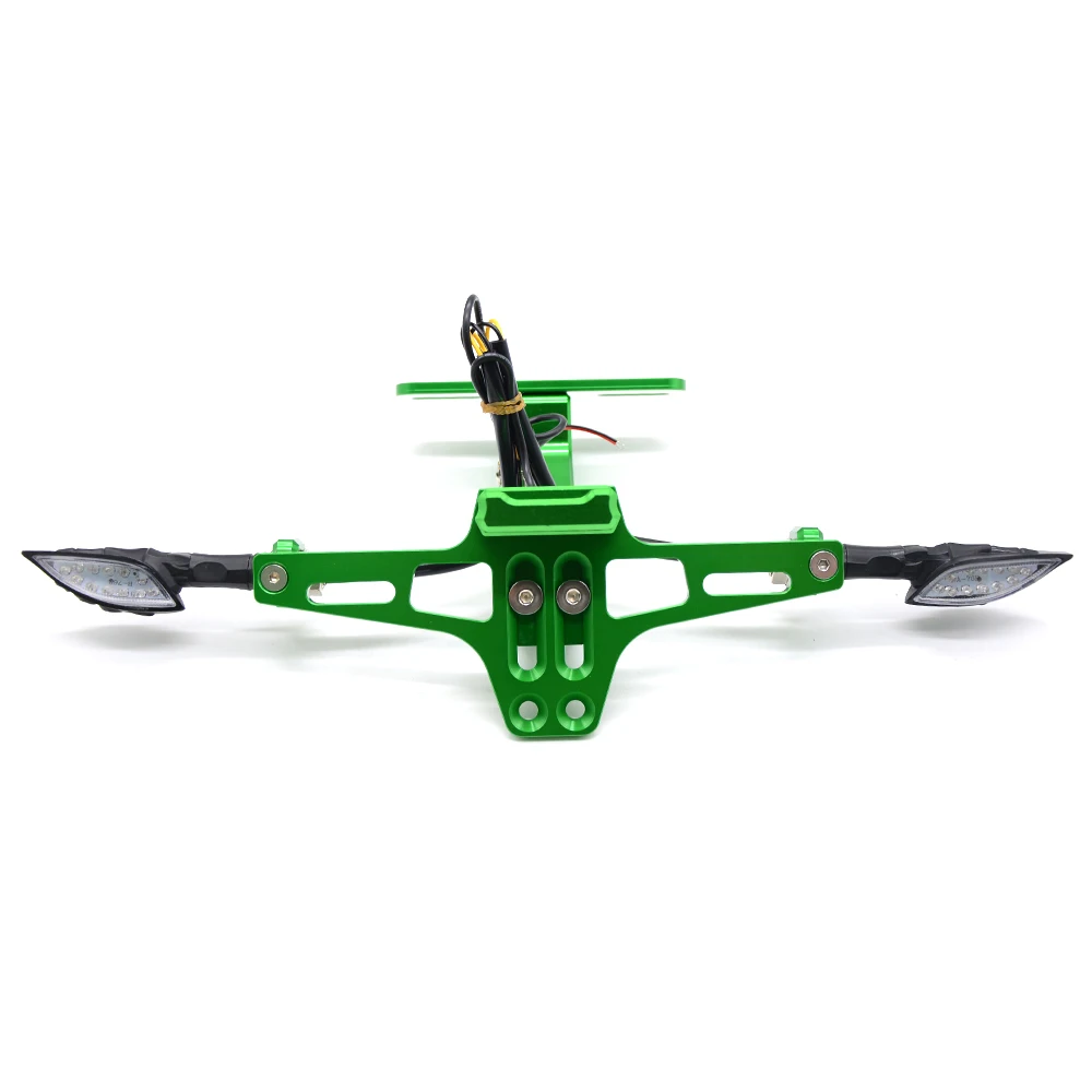 CNC Алюминий мотоциклетные сзади номерных знаков Гора индикаторы для Kawasaki ZX636R ZX6RR