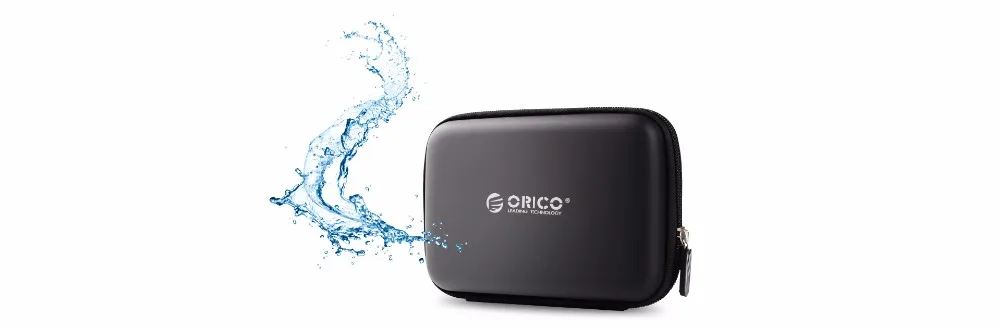 ORICO PHB-25 2,5 дюймовый портативный чехол для жесткого диска, для картридера, кабели-черный/синий/розовый