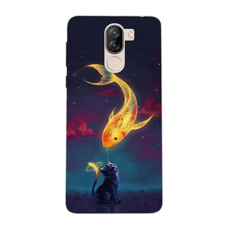 Мягкий силиконовый чехол из ТПУ с модным принтом цветов для телефона Doogee X 60 X60L