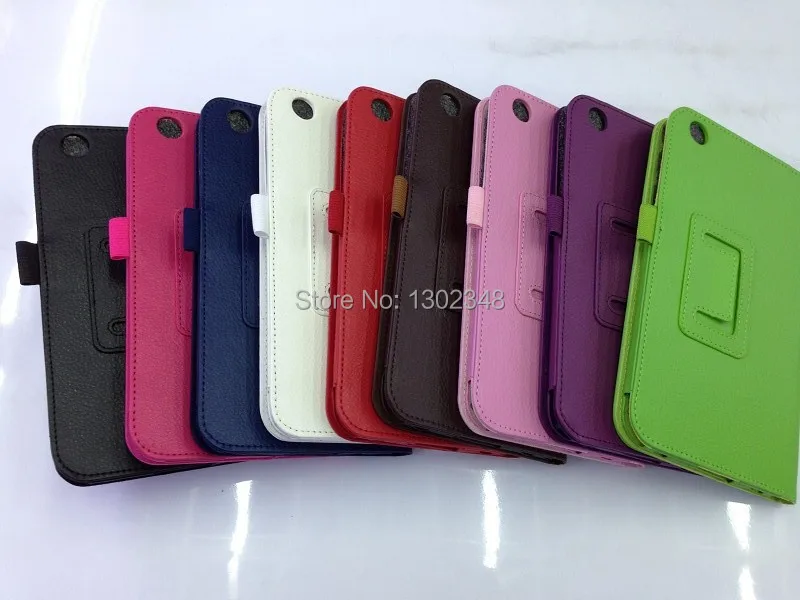 Тонкий чехол из искусственной кожи с откидной крышкой личи для Samsung Galaxy Tab 3 8 0 T310