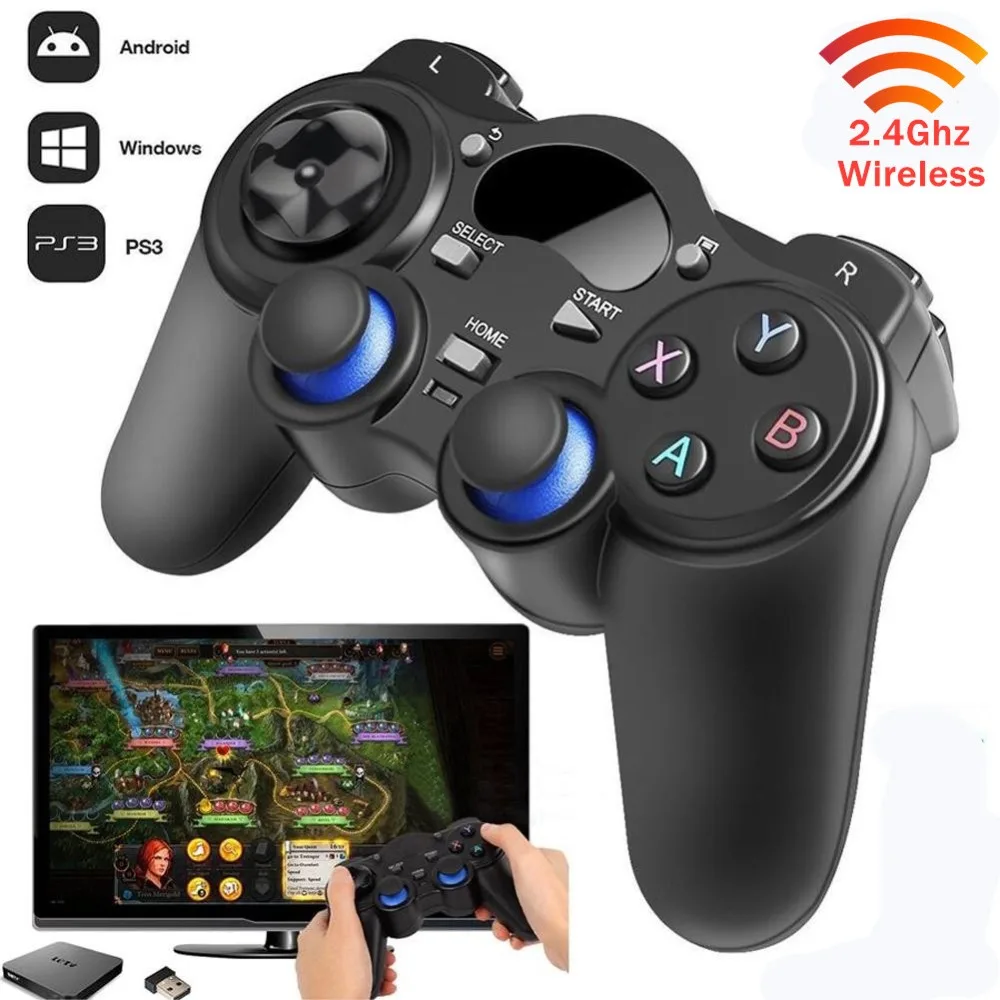 Игровая консоль Джойстик Геймпад 2 4 ГГц беспроводной игровой контроллер геймпад