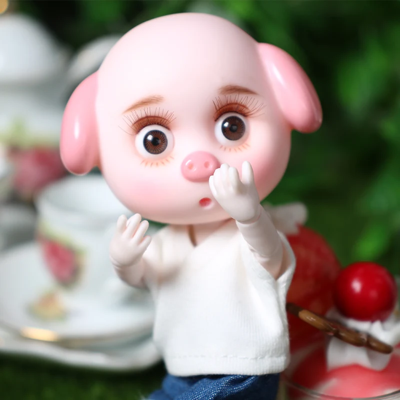 1/12 BJD кукла 26 шарнирное тело 15 см мини кукла Lucky pig ob11 кукла с экипировкой обувь макияж и Коробка Набор подарочных игрушек