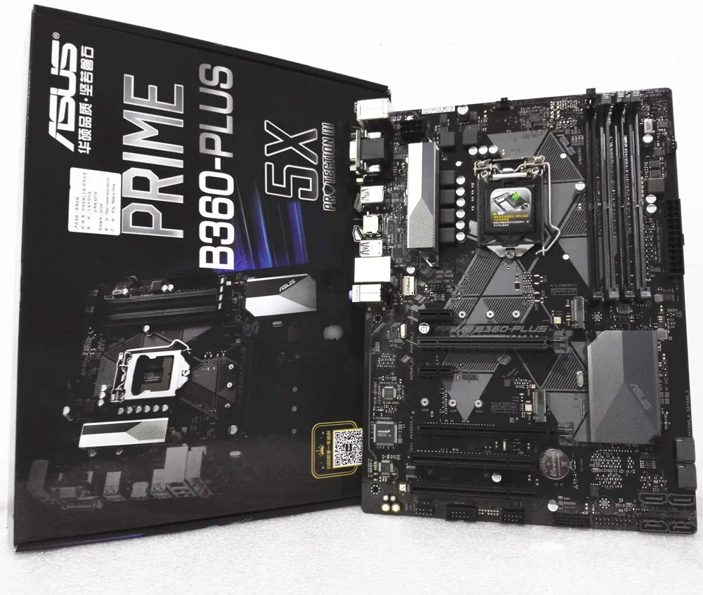 ASUS PRIME B360 PLUS настольная материнская плата LGA 1151 DDR4 USB3.1 dual M.2 atxматеринская новый