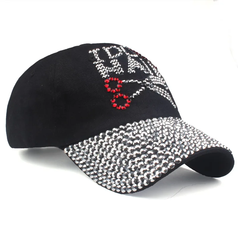[YARBUU]Baseball caps new fashion style women's rhinestone hat denim and cotton Gorras snapback cap Casquette hats drop shipping