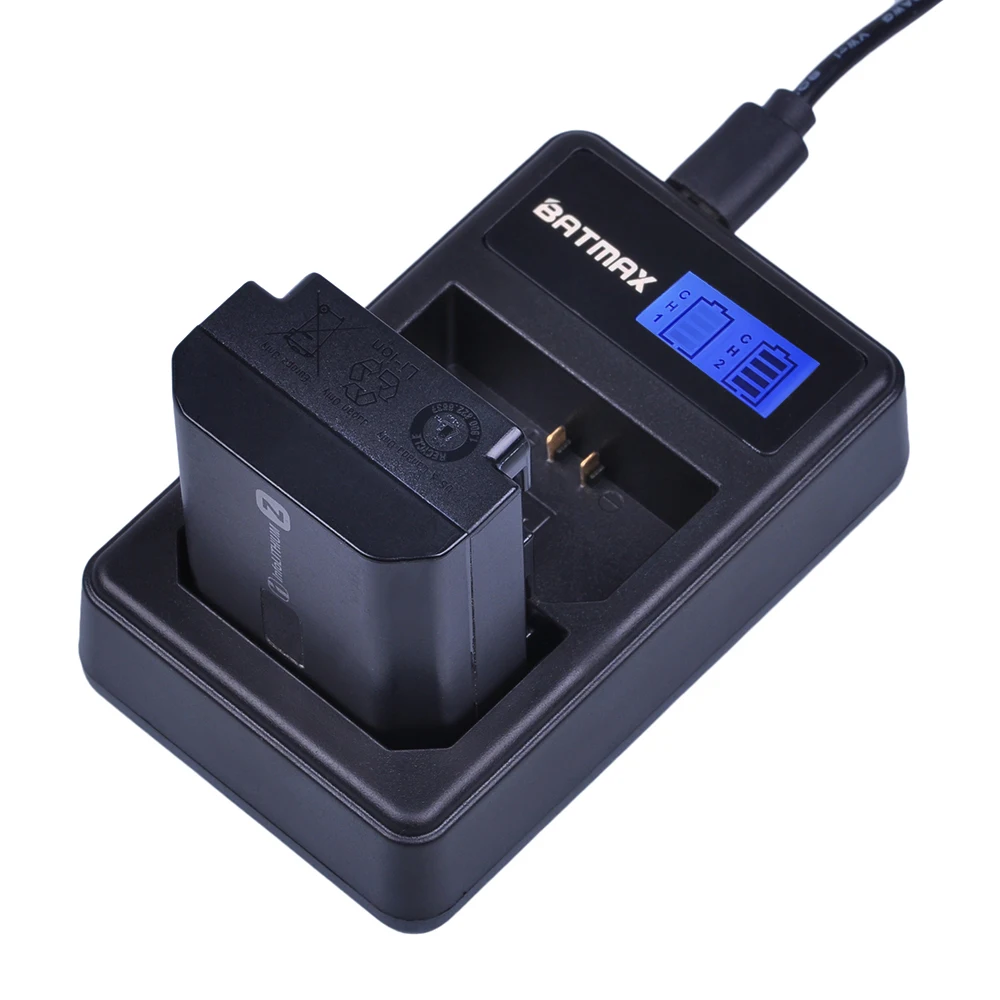 Batmax 1pc NP-FZ100 NP FZ100 NPFZ100 LCD Display Dual USB Battery Charger for Sony Alpha9 A9 Alpha9R A9R Camera | Электроника