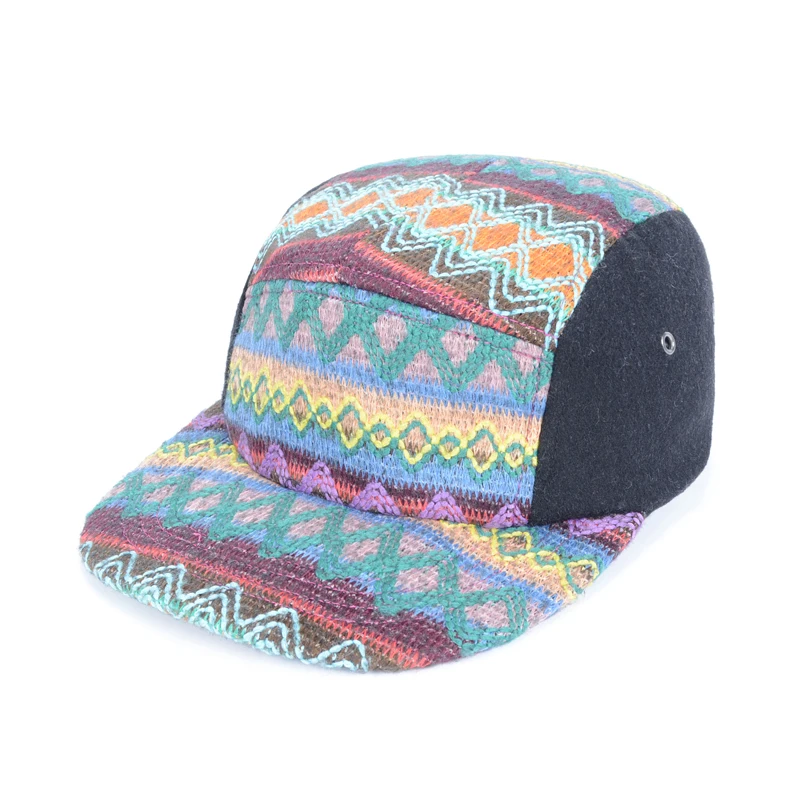 Autumn Geo 5 Panel Hats Snackback 