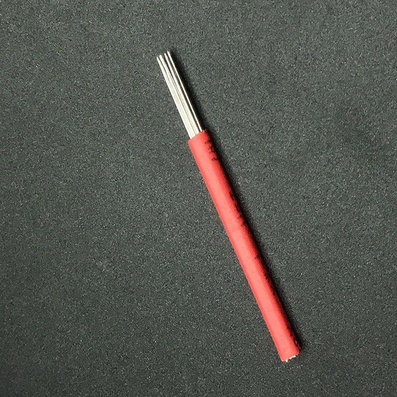 50 шт. микроблейдинг Laminas tebori Circular RL 7 Круглые лезвия для подводки 7RL иглы татуажа