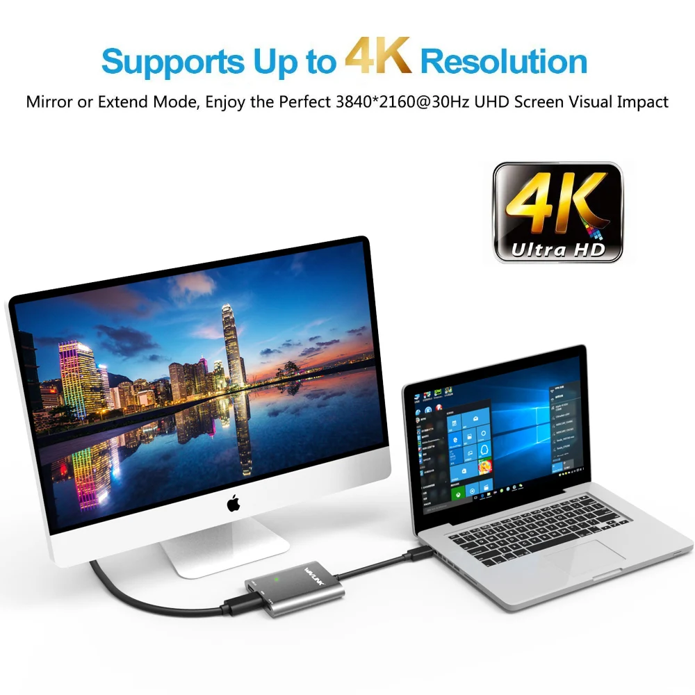 Алюминиевый концентратор USB C Wavlink внешний 3 1 Gen 2 Супер Скоростной типа с портами