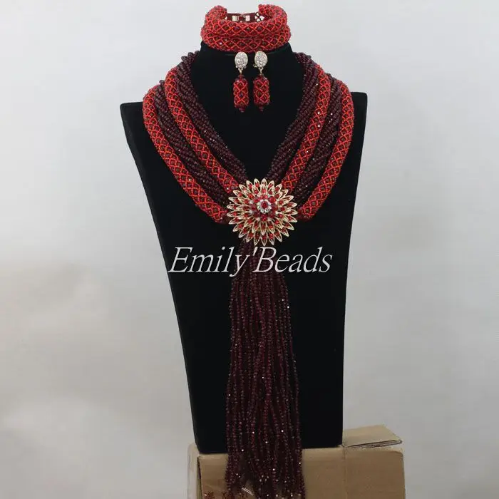 Ювелирный комплект из колье и серёг с бусинами|nigerian wedding|beaded jewelry setjewelry sets |