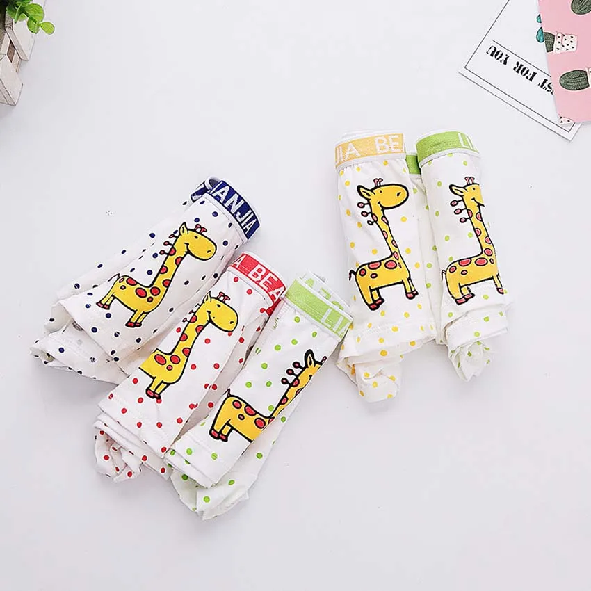 3 шт./лот трусы боксеры для мальчиков детское нижнее белье хлопковые с