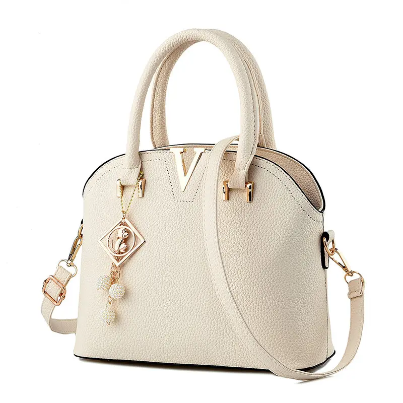 Женские кожаные сумки металла обезьяна декор Мода оболочки V письмо ручная сумка