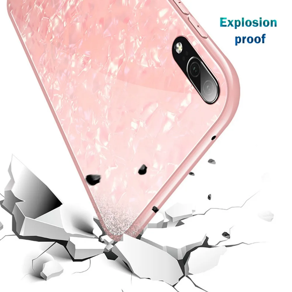 Чехол для телефона huawei p20 lite стеклянный чехол на huawey mate p10 p9 p 9 10 20 pro plus p20lite light bling