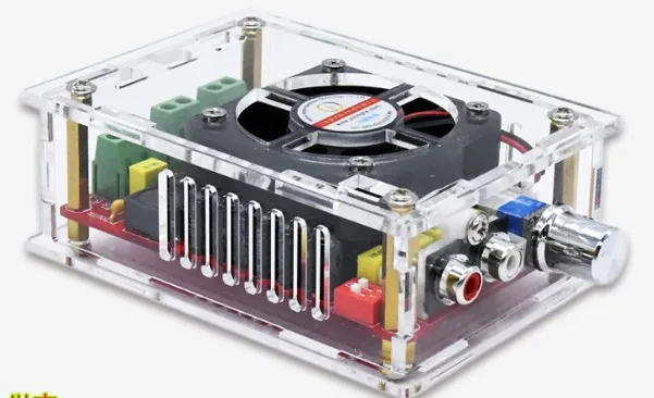 

XH-A101 high-power digital amplifier TDA7498 with shell and fan 2*100W power supply DC9-34V Switching Power Supply