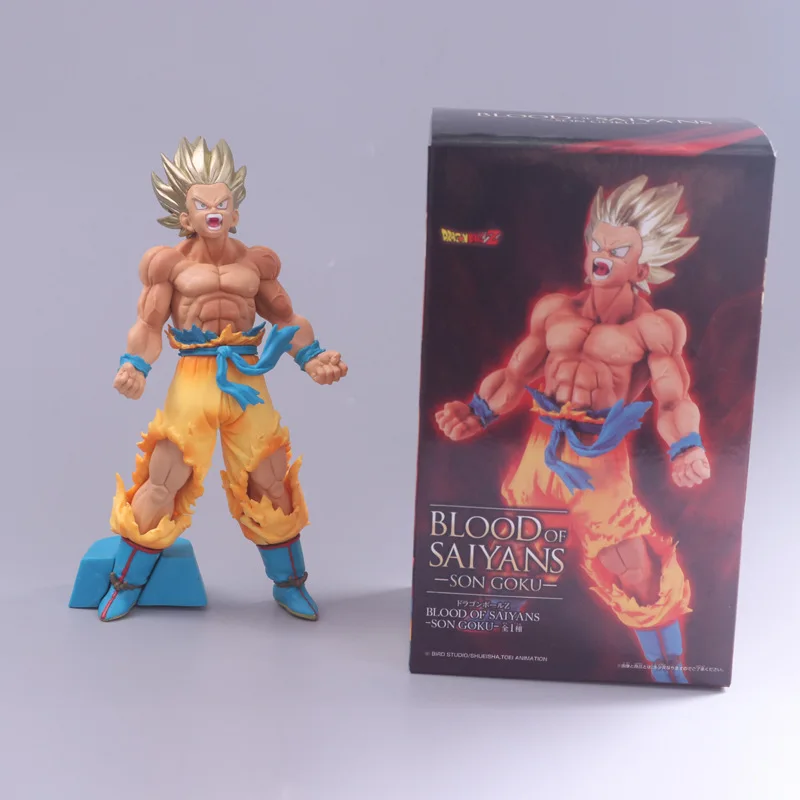 Фигурка Dragon Ball Z BOS кровь сайянов супер сайян Сон Гоку из ПВХ Коллекционная модель
