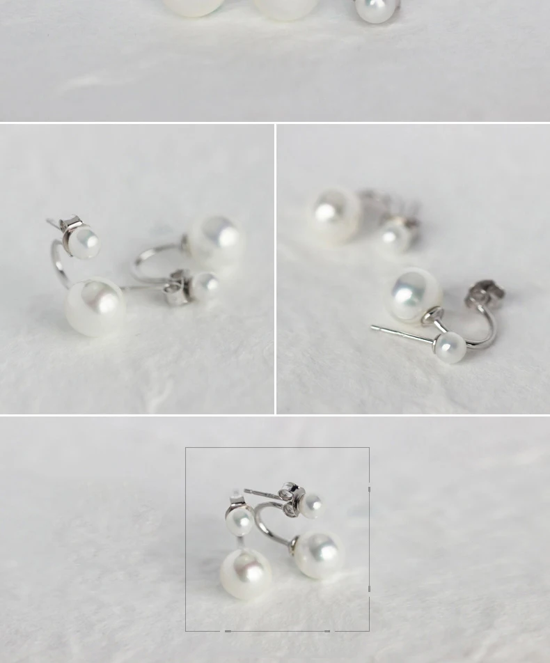 TOYOOSKY серьги из стерлингового серебра 925 пробы корейская мода Beadeds синтетический жемчуг серьги короткие Висячие серьги ювелирные изделия Brincos