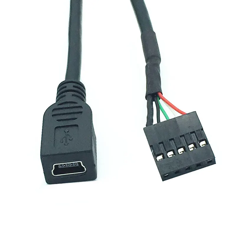 50 см usb mini 5P Female к 1x 5Pin 2 54 USB header PCB материнский кабель|Компьютерные кабели и