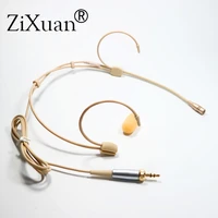 professional ear hanging headset headworn microphone condenser hypercardioid mic for sennheiser shure wireless microphone system