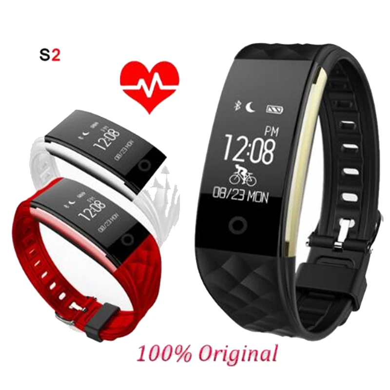 S2 Bluetooth 4 0 смарт браслет монитор сердечного ритма OLED Smartband фитнес для Android IOS Phone pk